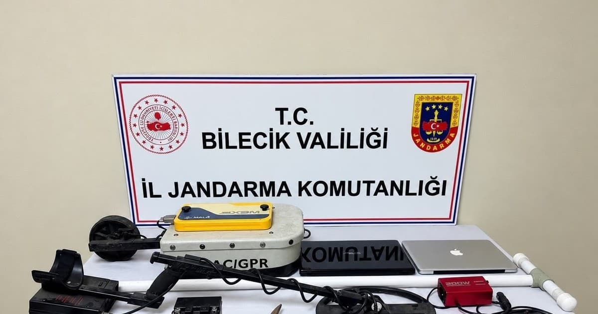 Bilecik’te 4 kişi define ararken suçüstü yakalandı