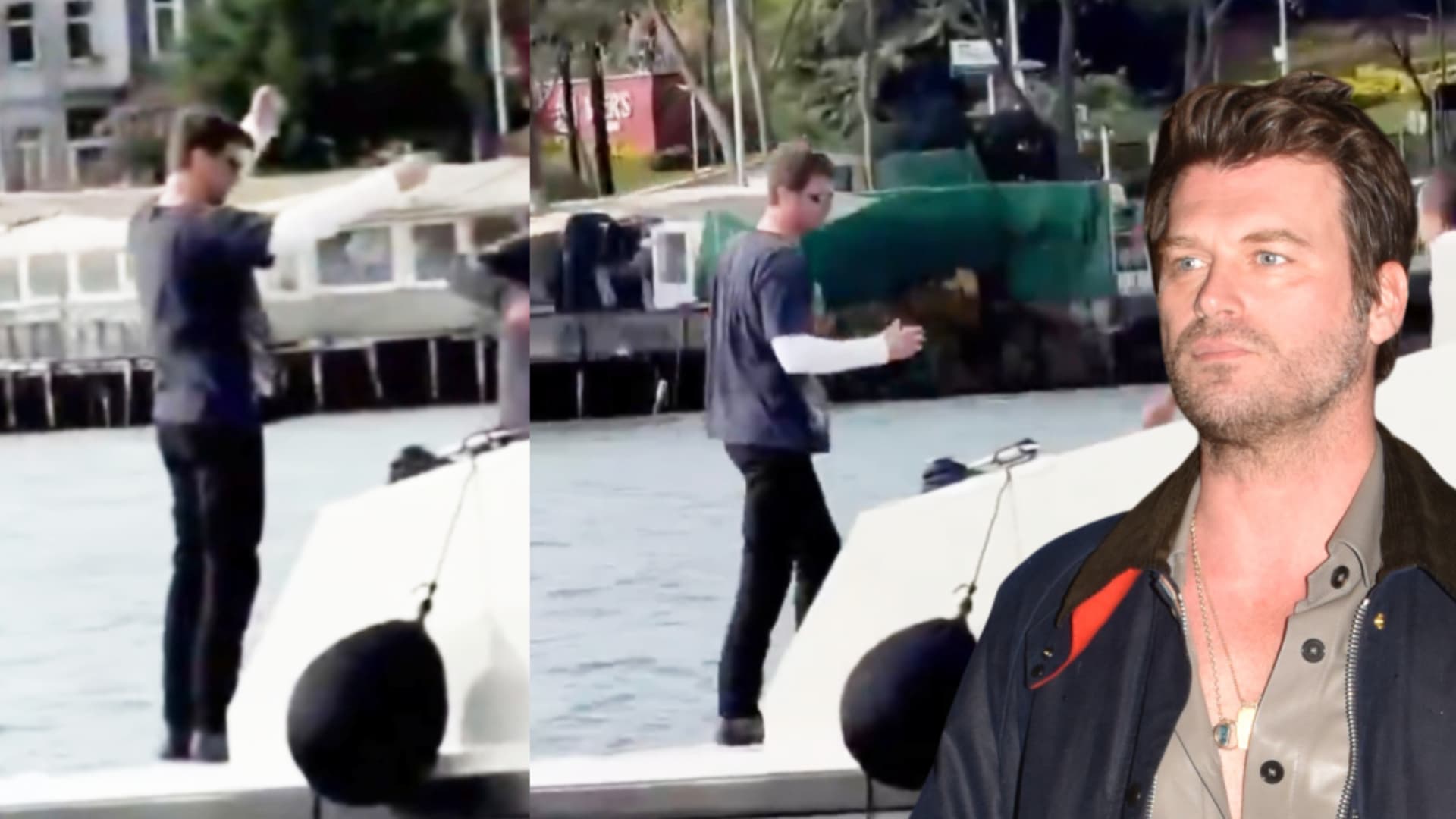 Boğaz'da balık tuttu