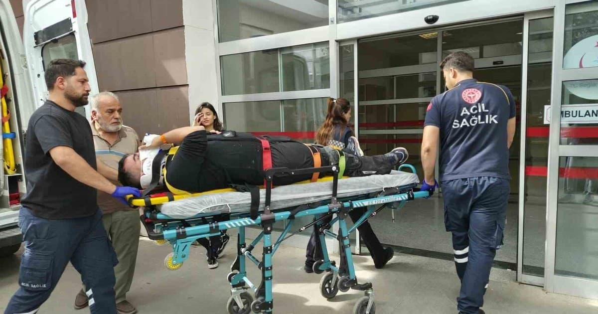 Motosiklet devrilerek sürüklendi: 1 yaralı