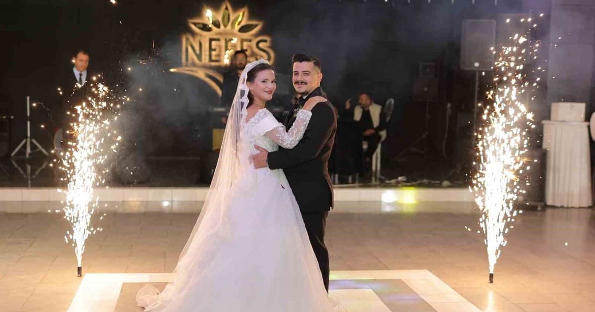 Gazeteci Hüseyin Tülek ve Fatmanur çiftinin en mutlu günü