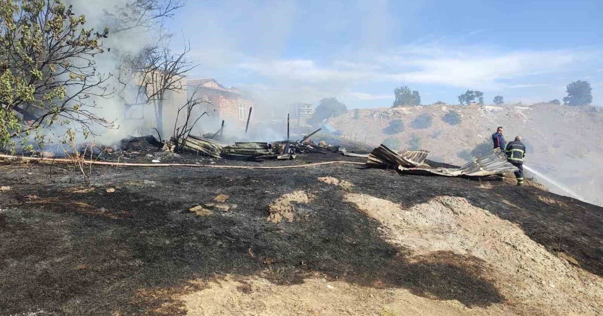 Keşan’da ateşle başlayan oyun yangına dönüştü