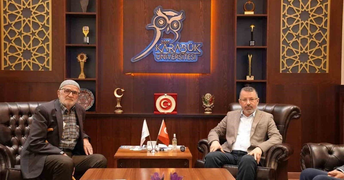 Şehit Nuri Özcan’ın babası Mehmet Özcan’dan Rektör Kırışık’a ziyaret