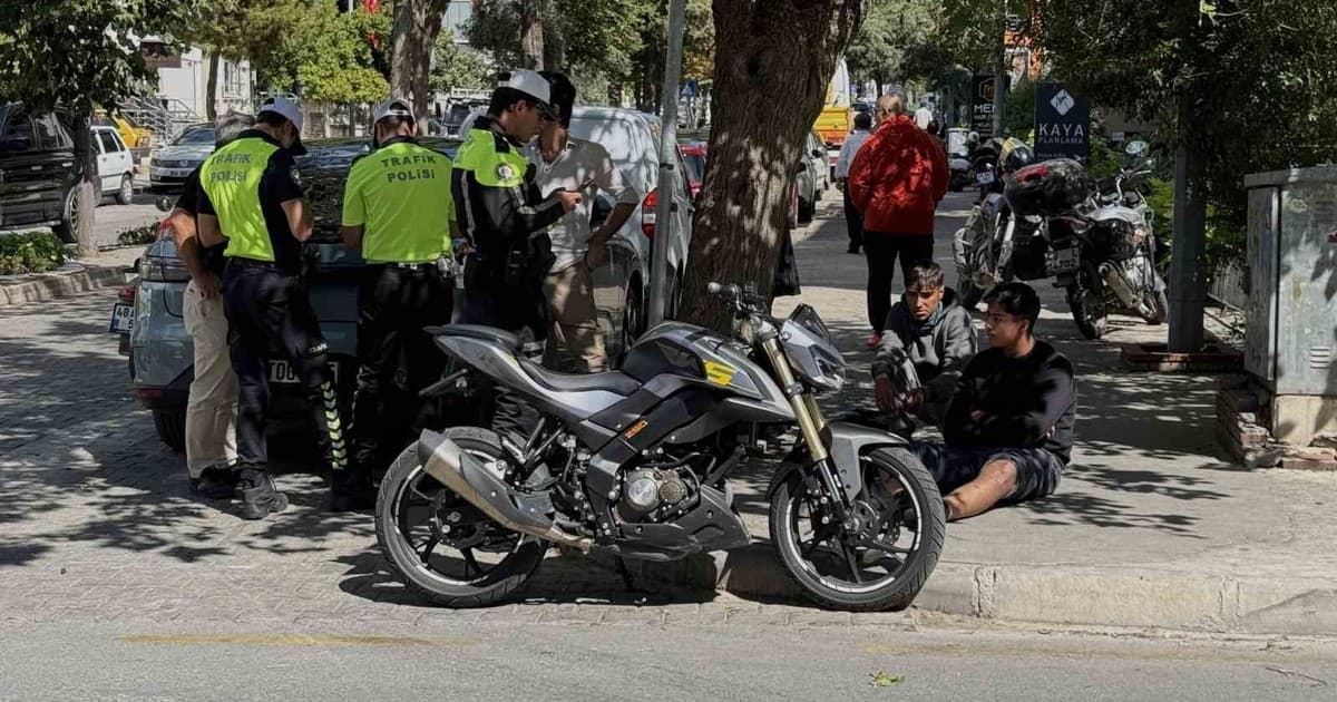 Menteşe’de otomobil ile motosiklet çarpıştı:1 yaralı