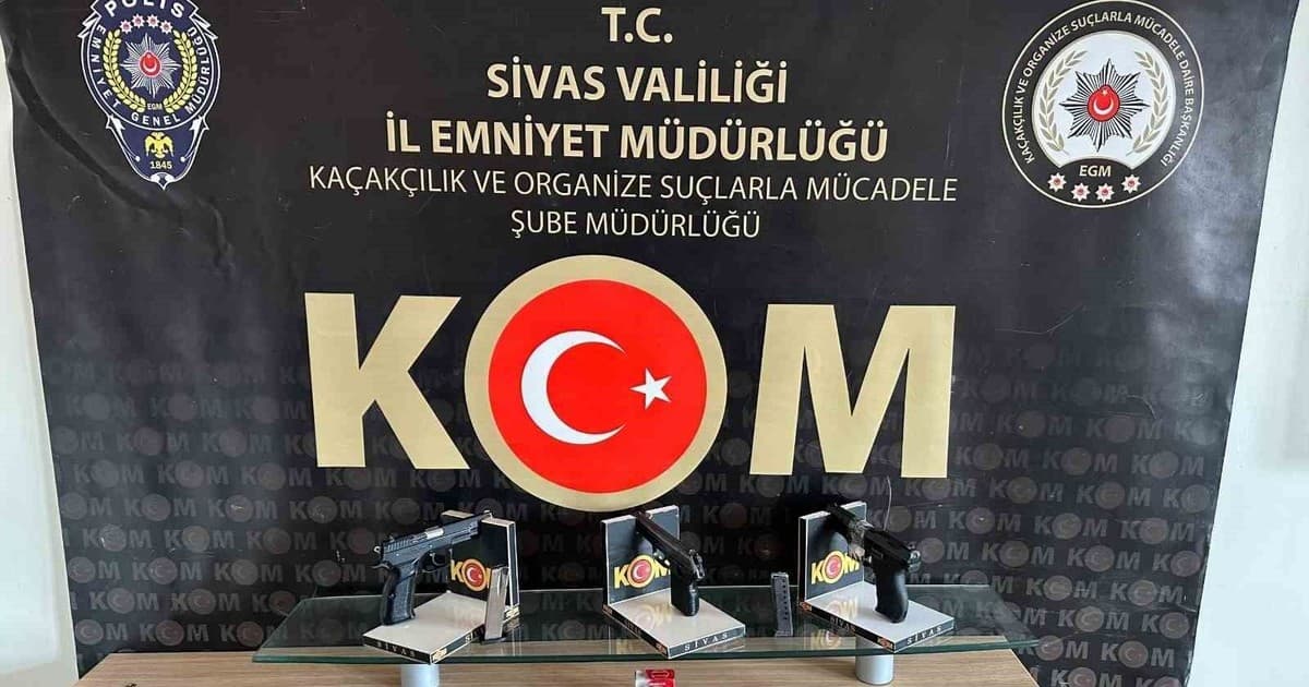 Sivas merkezli 4 ilde kaçak silah operasyonu: 2 tutuklama