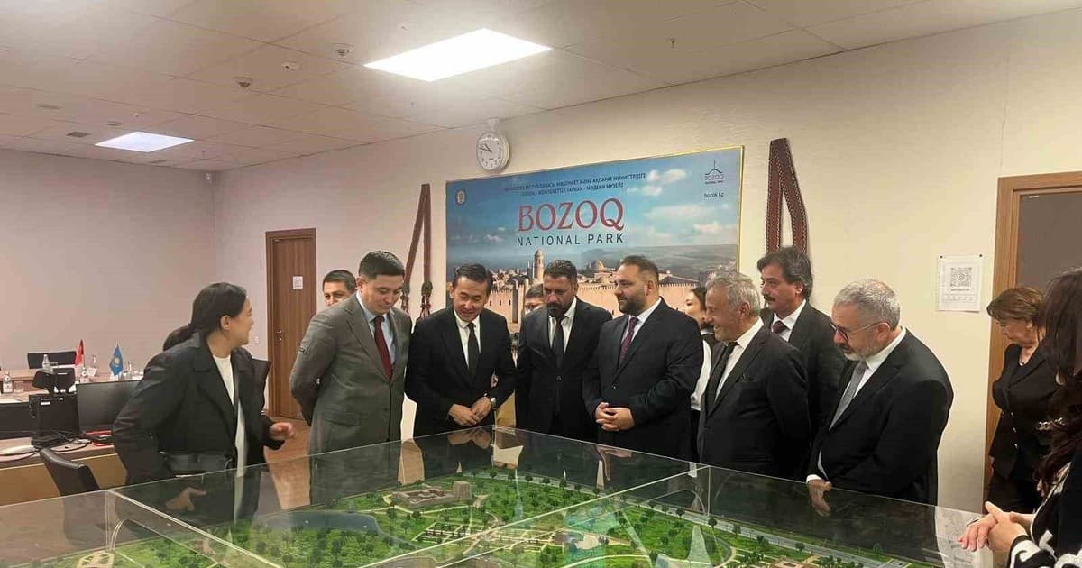 Sorgun Belediye Başkanı Ekinci, Kazakistan’da Bozok Ören Yeri’ni ziyaret etti