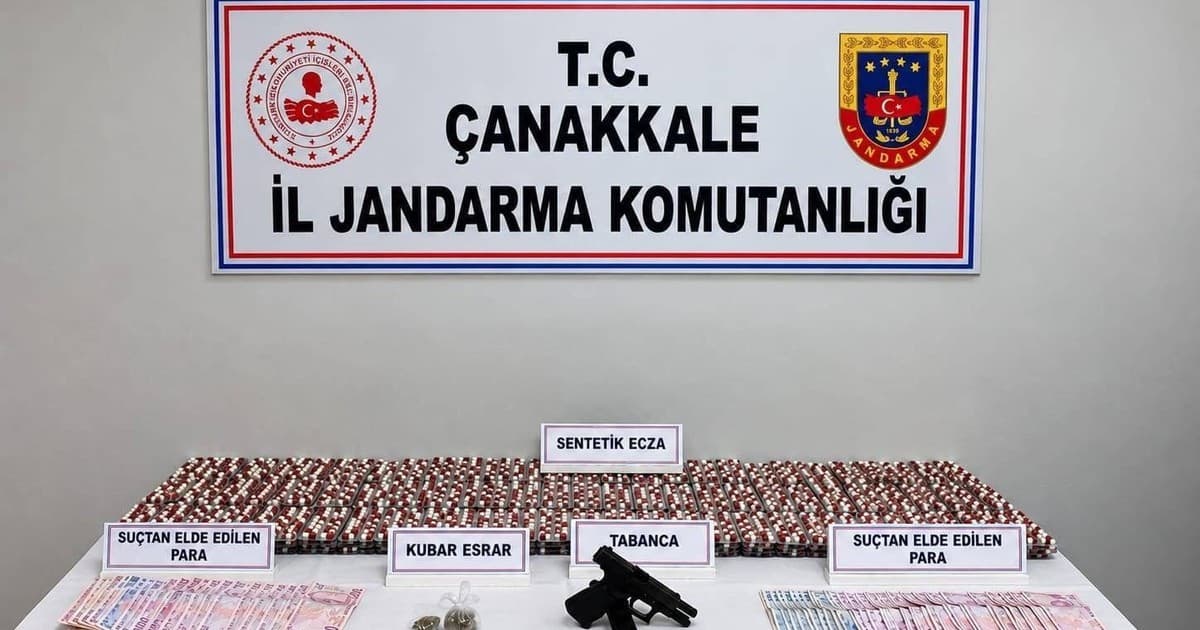 Biga'da Uyuşturucu Operasyonu: Binlerce Sentetik Hap Ele Geçirildi, 2 Kişi Tutuklandı
