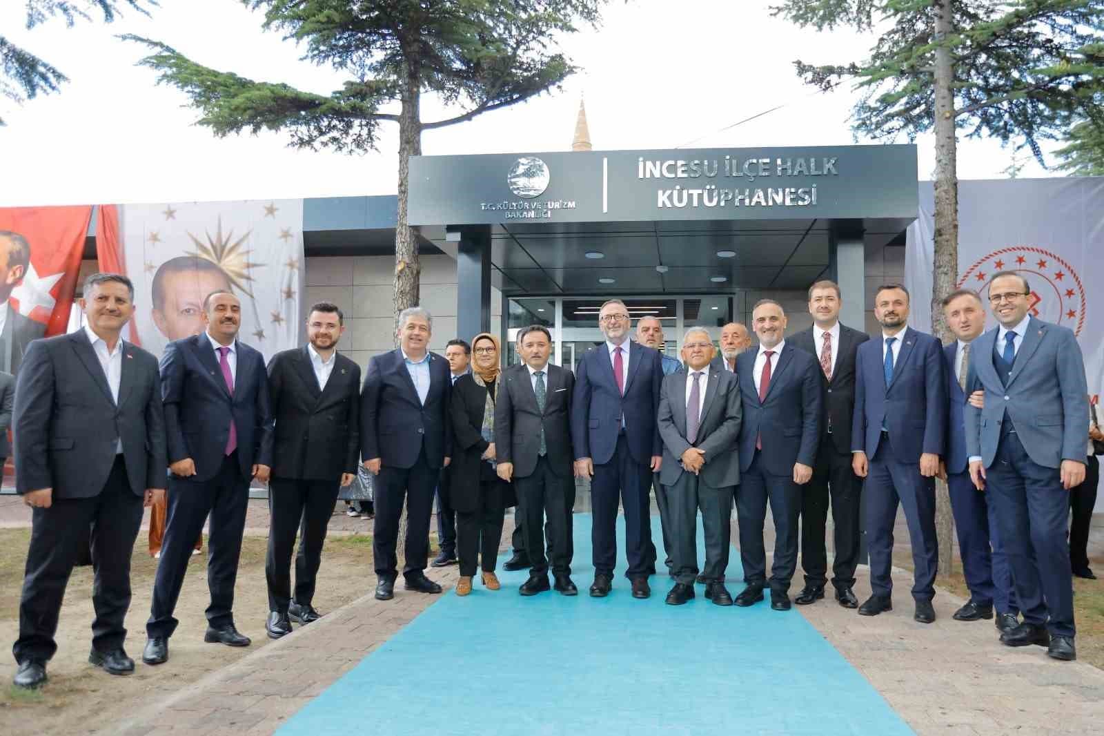 İncesu’ya 22 Bin Kitaplık Yeni Halk Kütüphanesi Kazandırıldı
