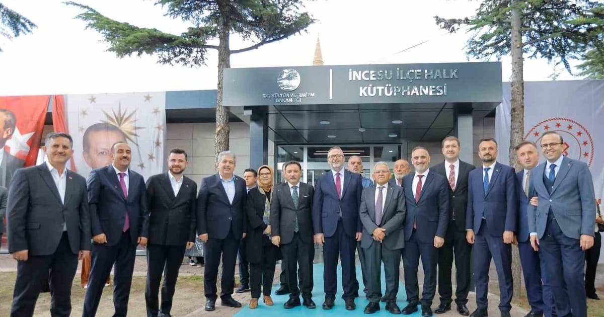 İncesu'ya 22 Bin Kitaplık Yeni Halk Kütüphanesi Kazandırıldı