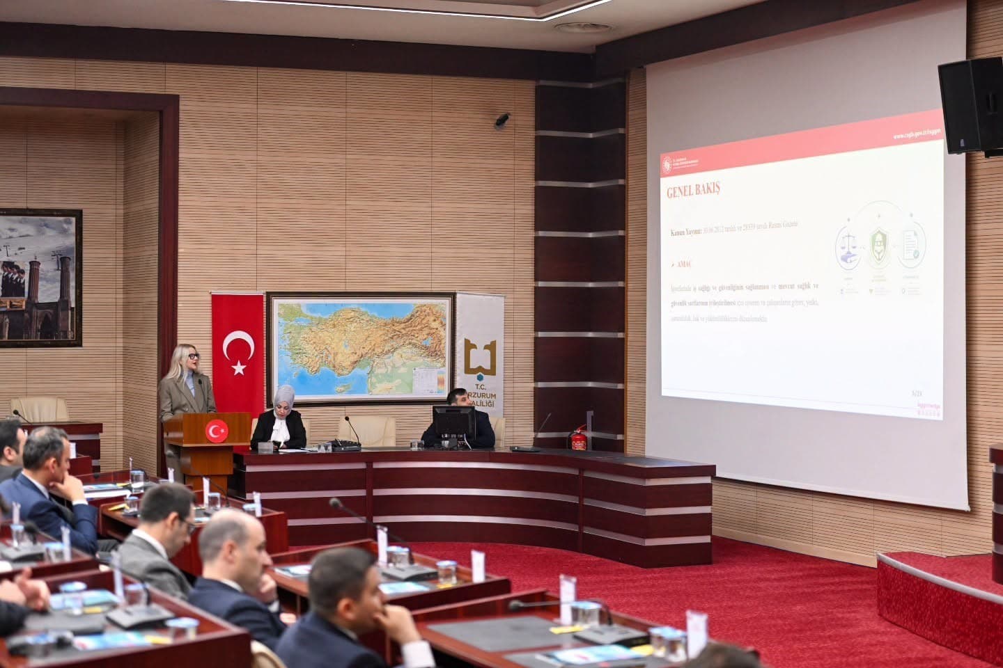 Erzurum'da Kamuda İş Sağlığı ve Güvenliği Kapsamlı Şekilde Değerlendirildi