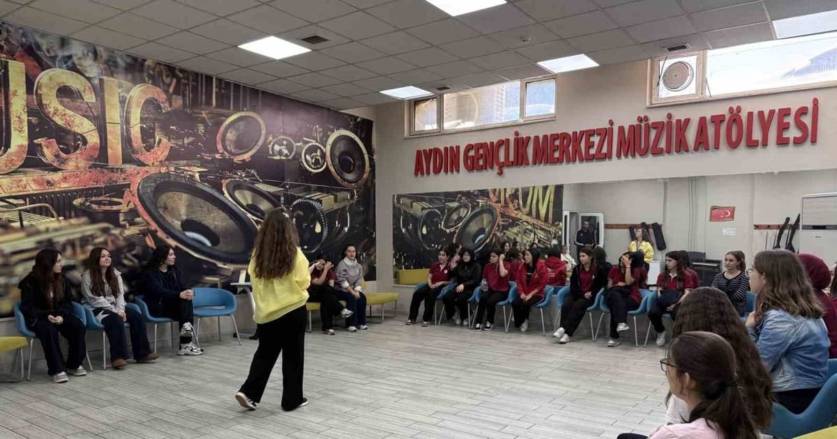 Liseli Öğrenciler Aydın Gençlik Merkezi'ni Gezerek Faaliyetleri Tanıdı