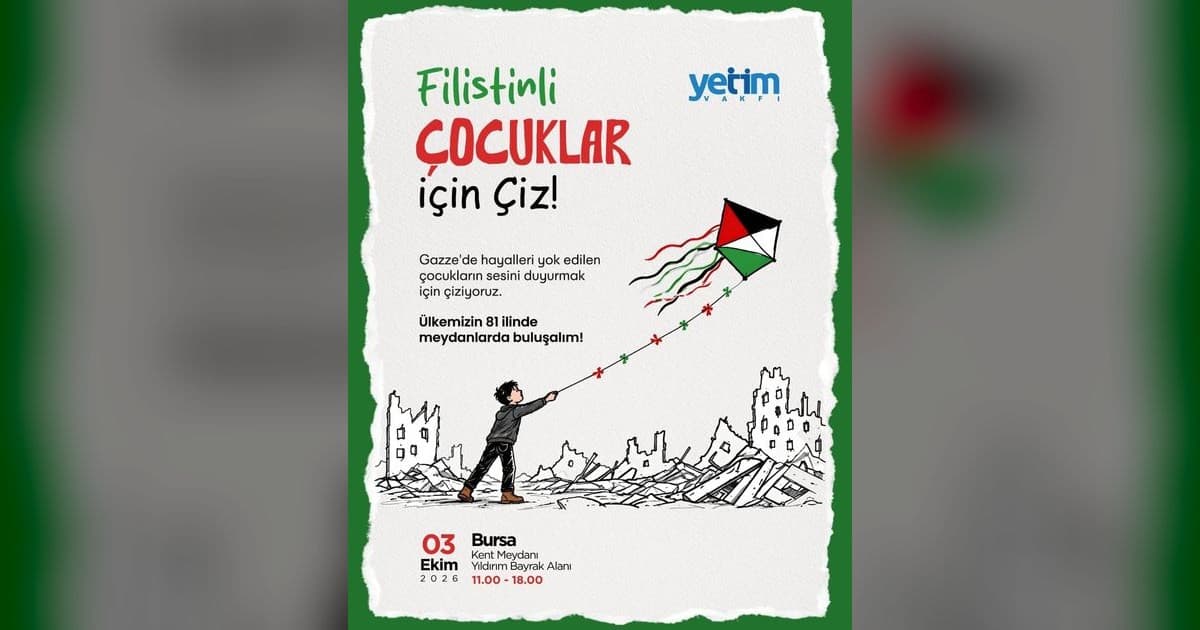 Türkiye Genelinde Filistinli Çocuklar İçin Anlamlı Resim Etkinliği Düzenleniyor