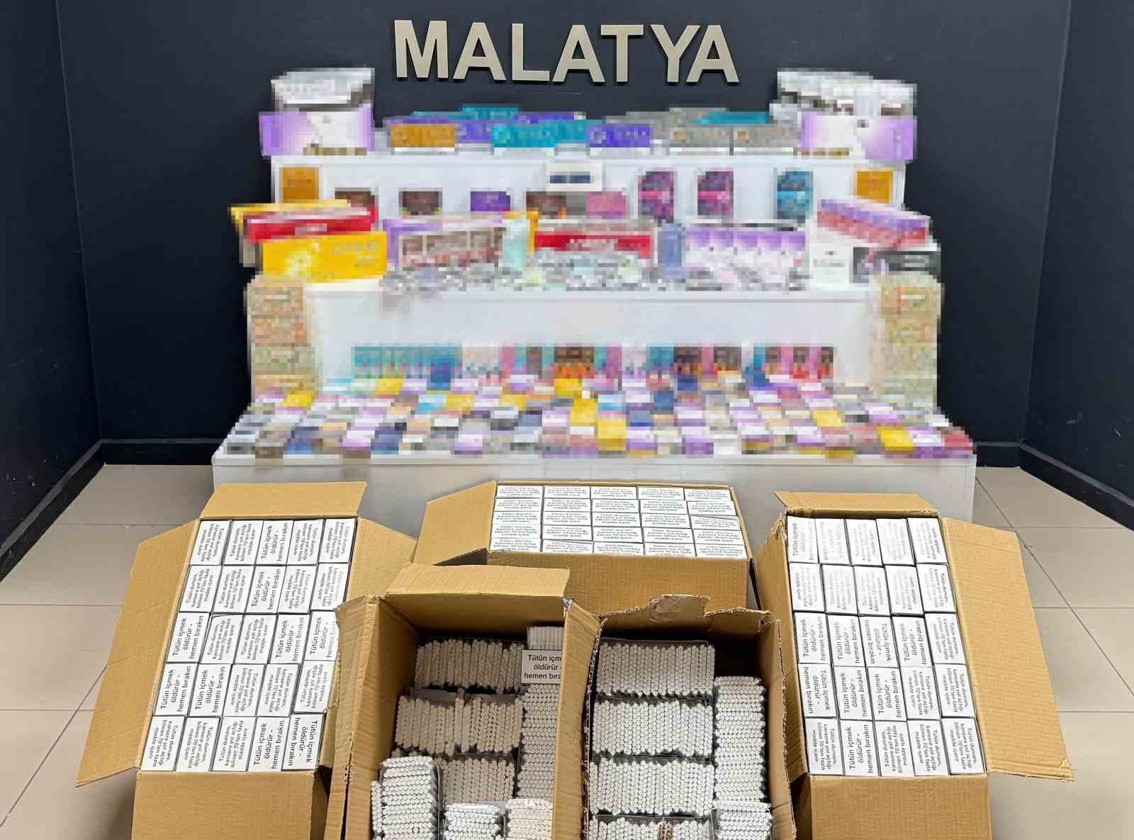 Malatya'da Geniş Kapsamlı Kaçak Sigara Operasyonu: Çok Sayıda Tütün Ürünü Ele Geçirildi