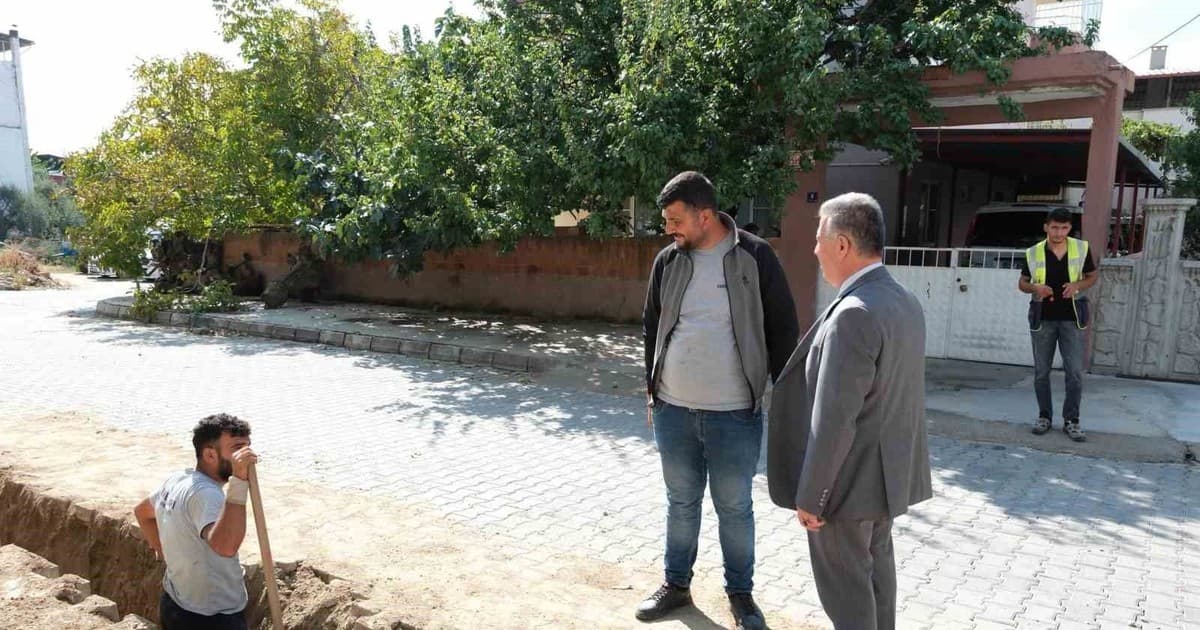 Buharkent'in Menderes Mahallesi'nde Doğal Gaz Altyapı Çalışmaları Başladı