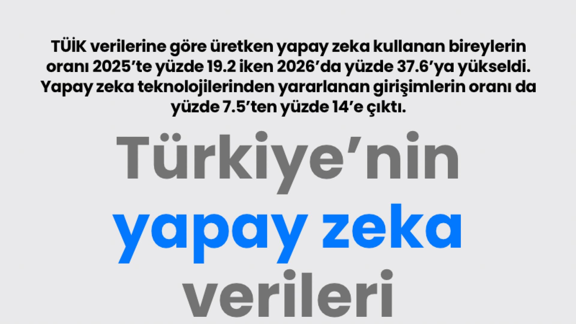 Türkiye'de Yapay Zeka Kullanımı Bir Yılda İki Katına Çıktı