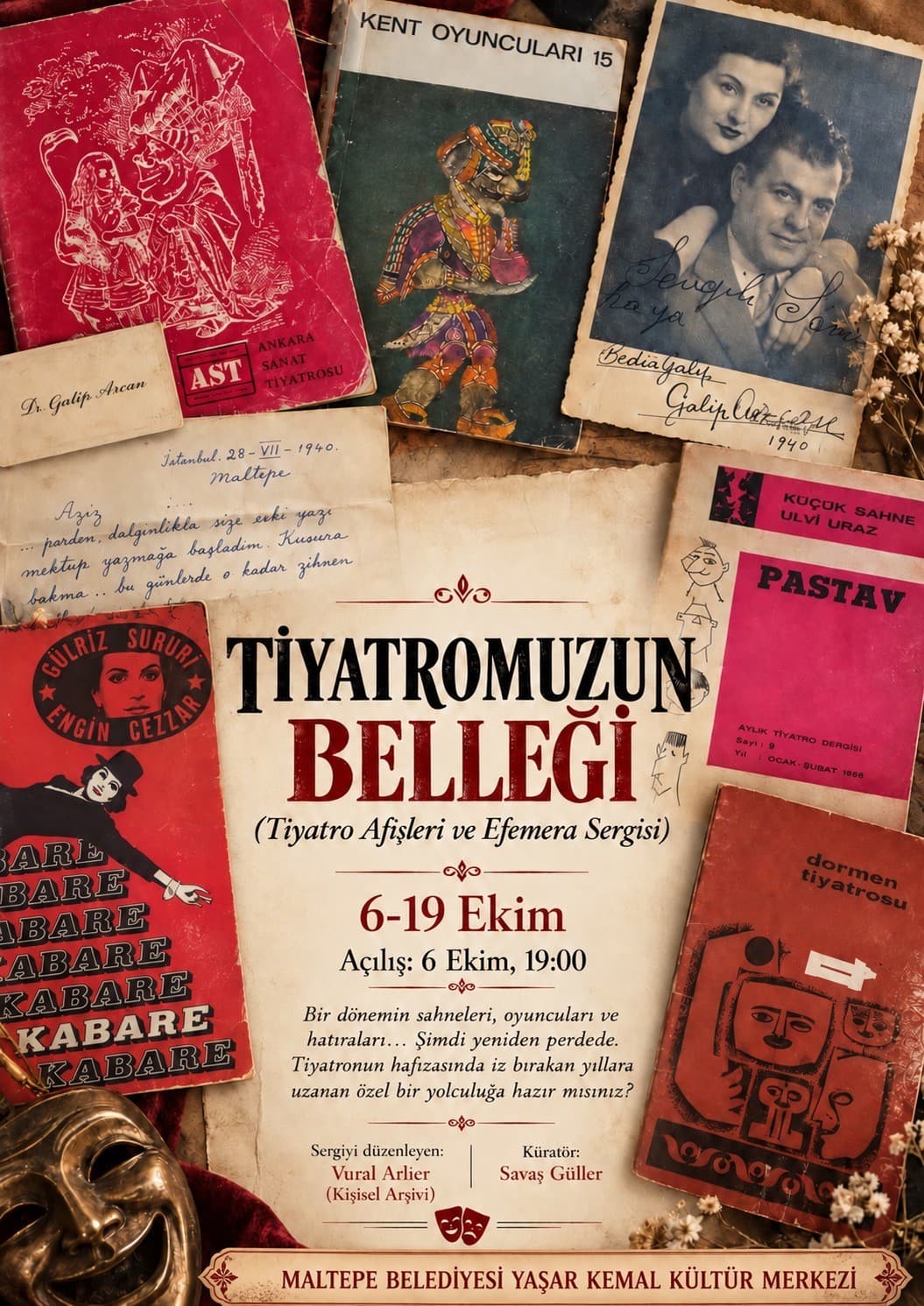 Türk Tiyatrosunun Köklü Geçmişi Maltepe'deki Özel Sergide Sahneye Çıkıyor
