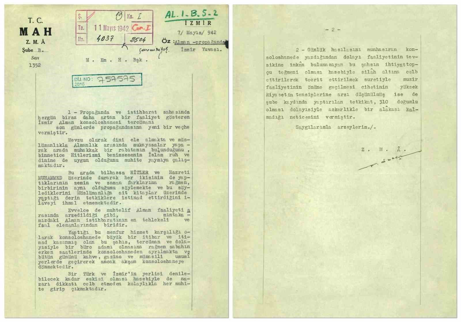 MİT arşivinden tarihi belgeler gün yüzüne çıktı