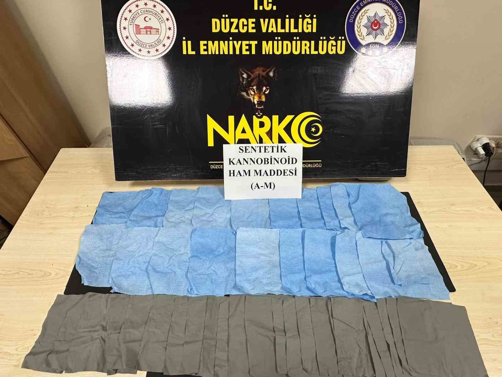Düzce’de uyuşturu operasyonu: 1 tutuklama