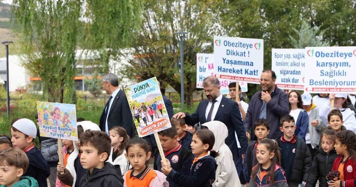 Bayburt’ta ‘Dünya Yürüyüş Günü’ dolayısıyla yürüyüş düzenlendi