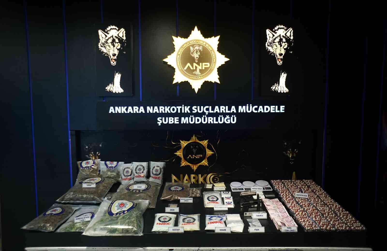 Ankara’da uyuşturucu operasyonlarında 95 şüpheli gözaltına alındı