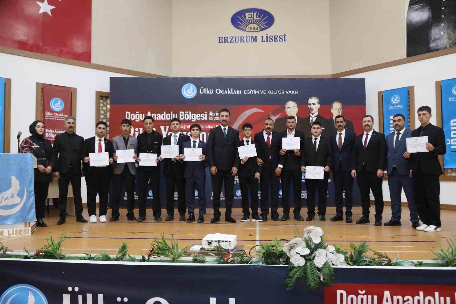 Ülkü Ocakları Doğu Anadolu bilgi yarışması finali Erzurum’da yapıldı