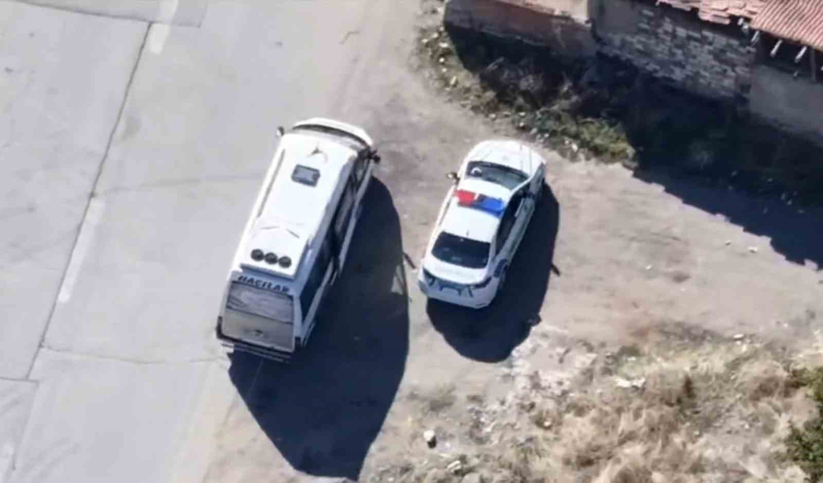Ara sokaklara kaçtı, dron takibinden kurtulamadı: 11 bin 629 lira ceza