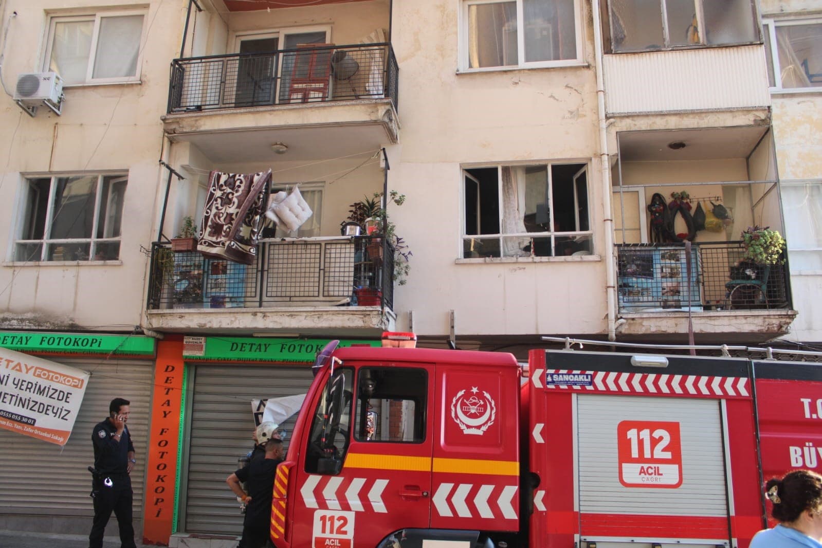 Aydın’da ev yangını