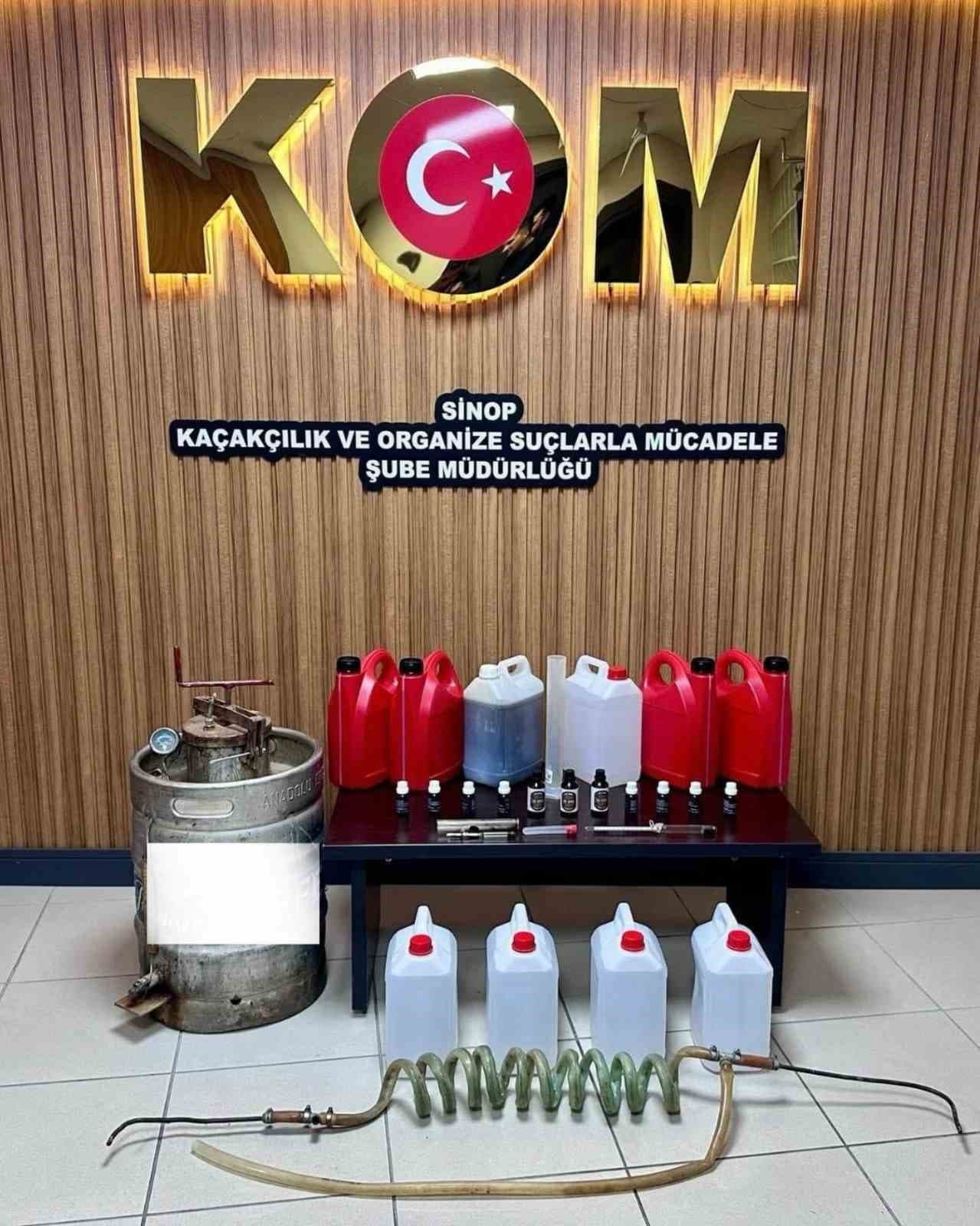 Sinop’ta sahte alkol operasyonu:1 gözaltı