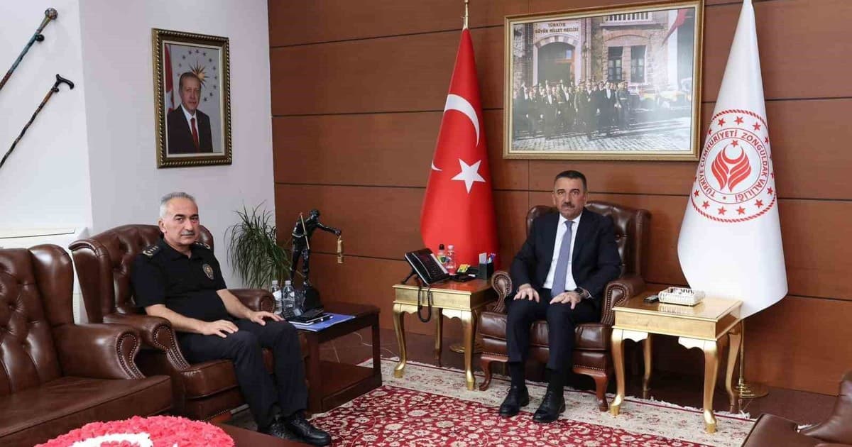 Zonguldak’ın yeni Emniyet Müdürü Kaba’dan Vali Hacıbektaşoğlu’na ziyaret