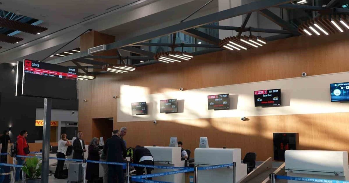 Malatya Havalimanı Yeni Terminali ilk yolcularını ağırladı