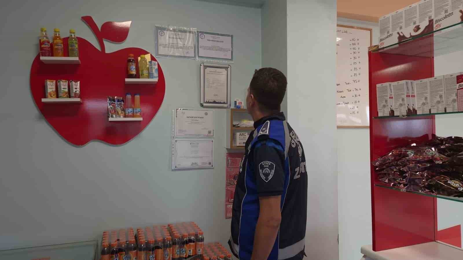 Gebze'deki Okul Kantinlerinde Sıkı Zabıta Denetimi