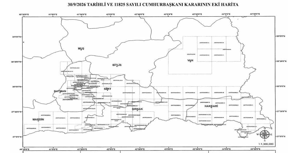 Şırnak ve Çevre İllerde Enerji Arama Çalışmaları İçin Acele Kamulaştırma Kararı
