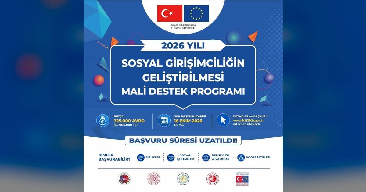 Kuzey Anadolu'daki Sosyal Girişimlere Hibe Desteğinde Başvuru Süresi Uzatıldı