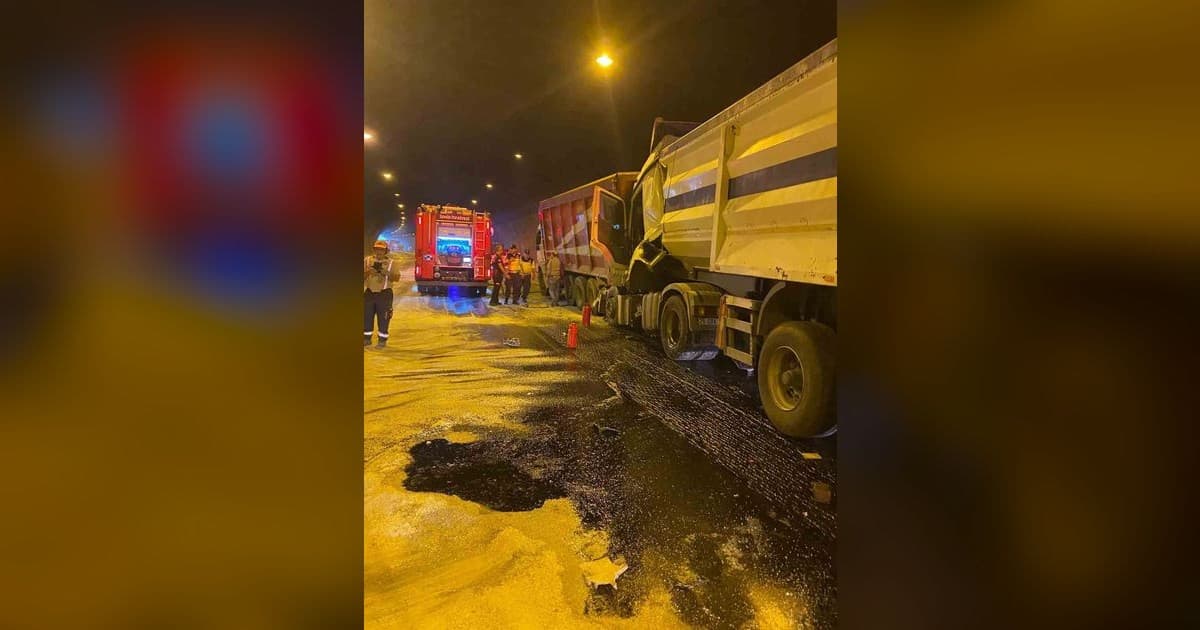 Selatin Tüneli'nde Tır Çarpışması: 1 Yaralı