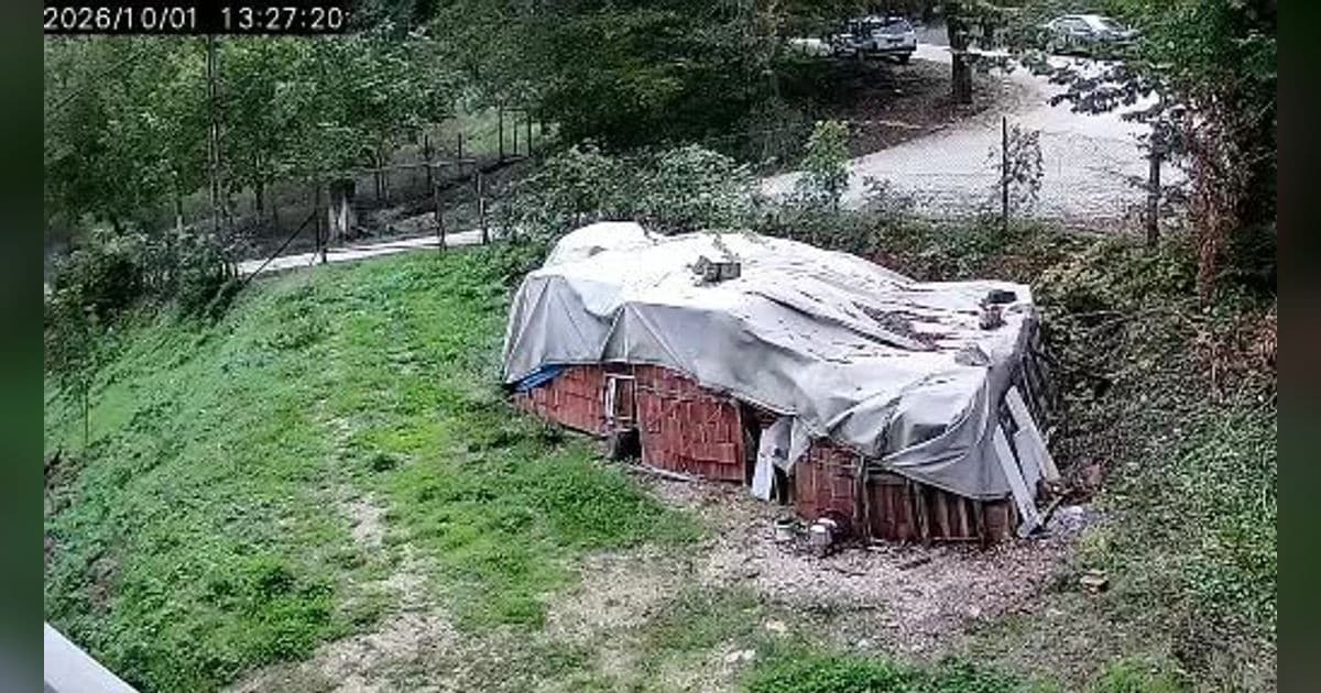 Karabük'te Kamyonet Evin Bahçesine Daldı: O Anlar Kamerada