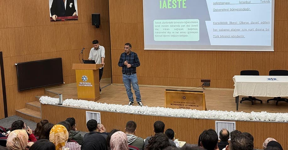 IAESTE staj ve değişim programları ETÜ öğrencilerine tanıtıldı