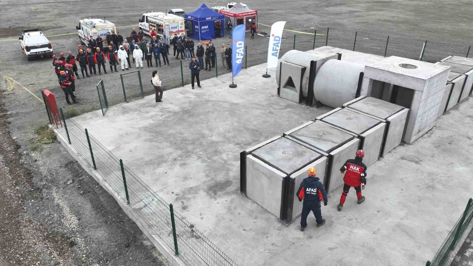 Ağrı’da afetlere müdahale kapasitesini artıracak parkur açıldı