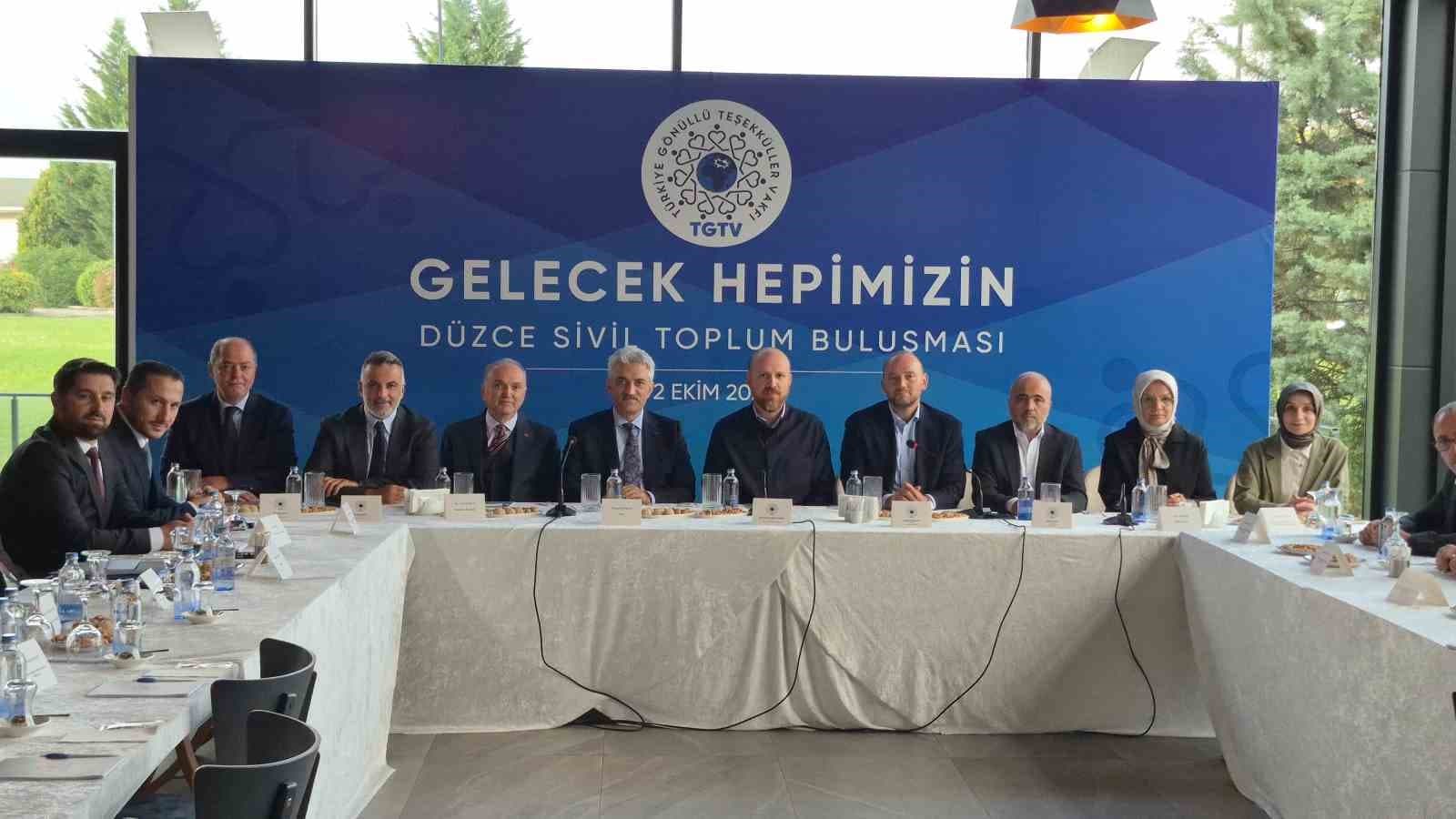 Bilal Erdoğan, Düzce’de STK temsilcileriyle buluştu