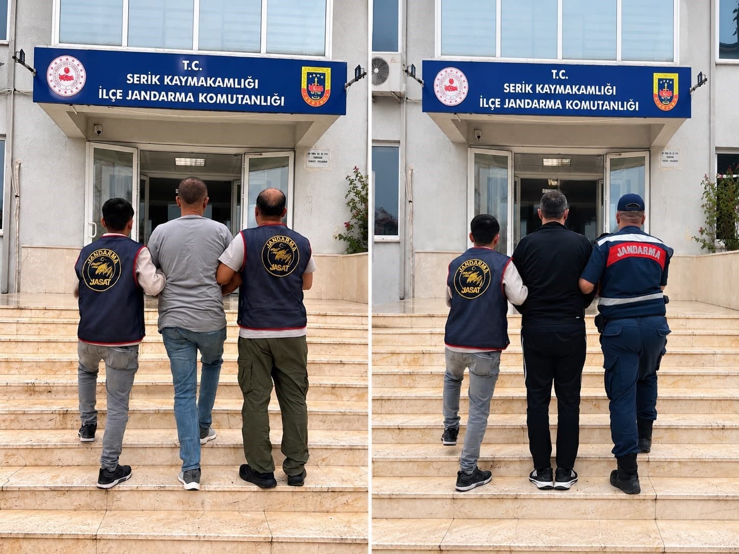 Serik’te hapis cezası ile aranan 2 hükümlü yakalandı