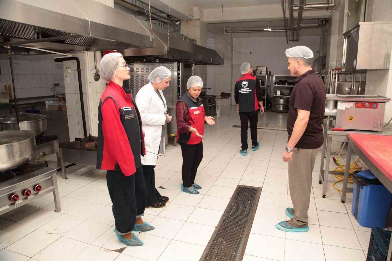 Çanakkale’de KYK yurt yemekhanelerine eş zamanlı denetim