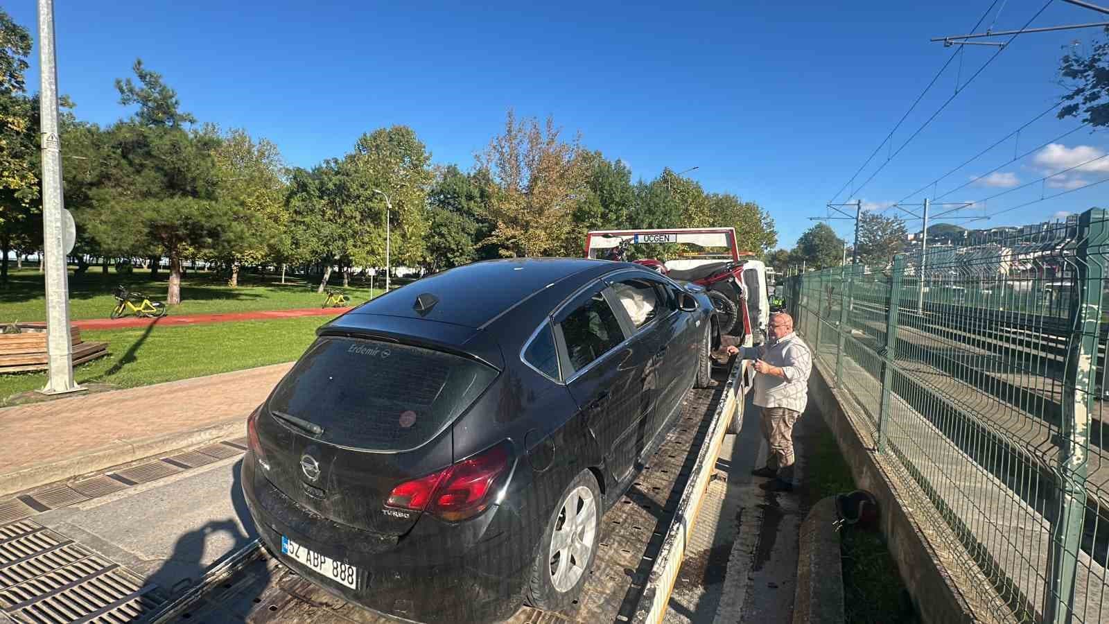 Samsun’da otomobil ile motosiklet çarpıştı: 2 yaralı