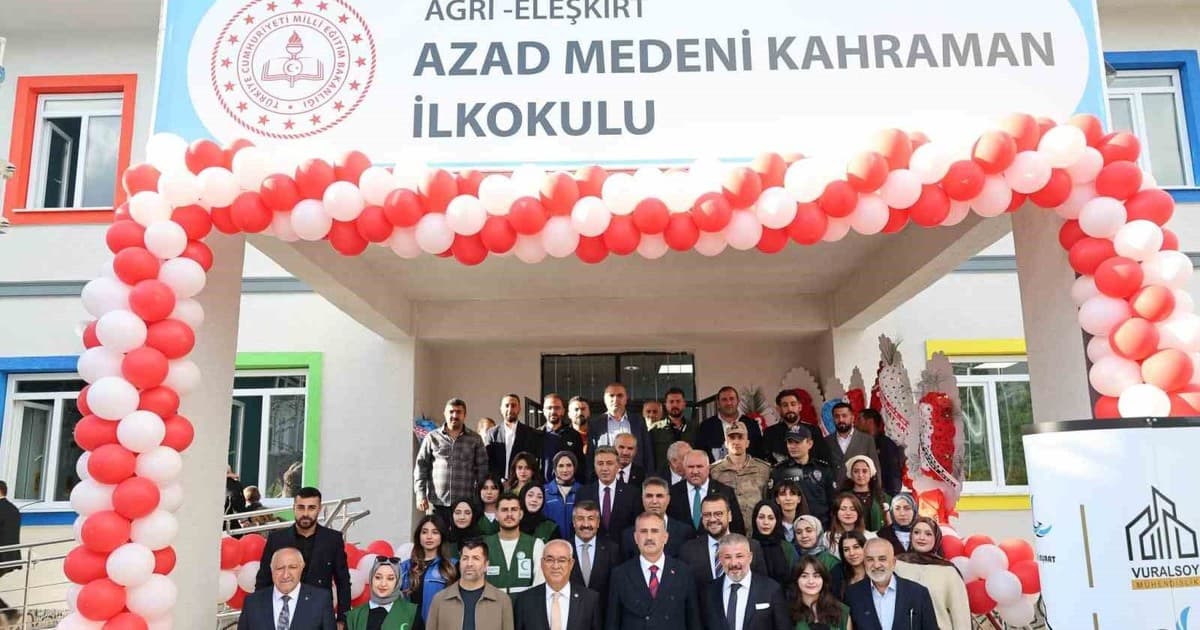 Ağrı’da hayırsever iş insanından eğitime kalıcı eser